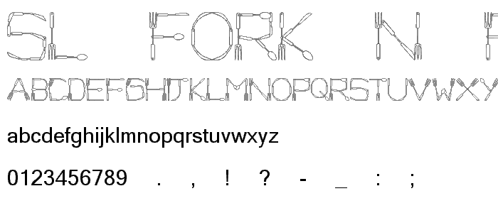 SL Fork_n Font police